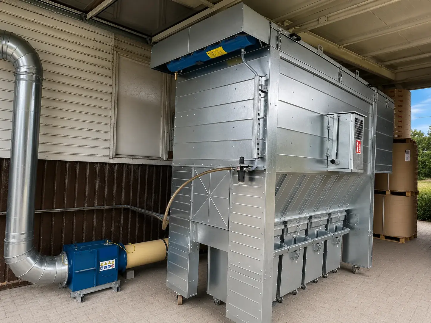 Realizacja 3 - instalacja odciągowa nad maszynami produkcyjnymi